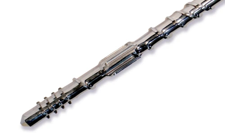 Screw barrel for film plant